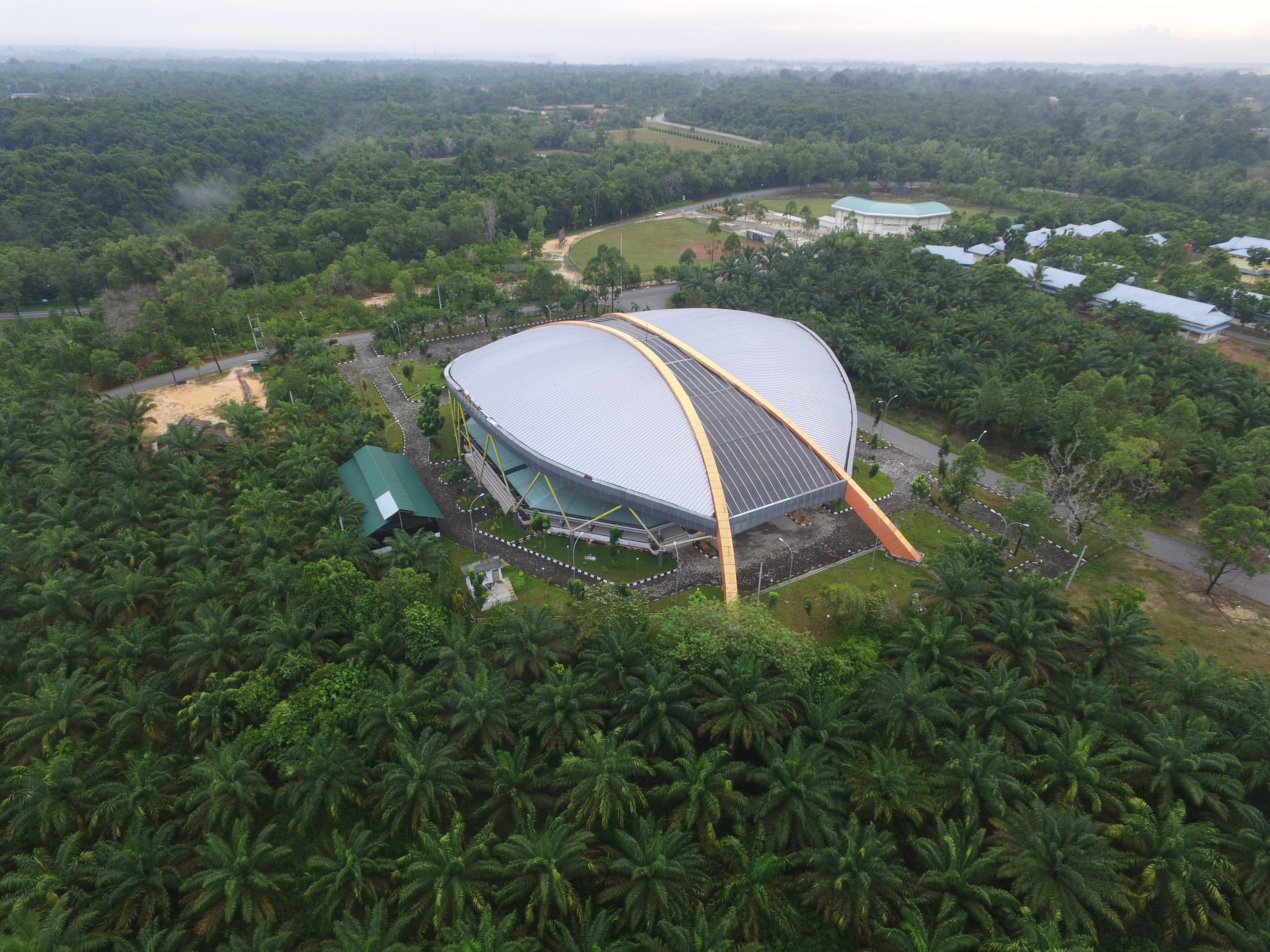 Lapangan Rumbai Rumbai Sport Center (Kompleks Olahraga Rumbai di Pekanbaru) – Aerial ...